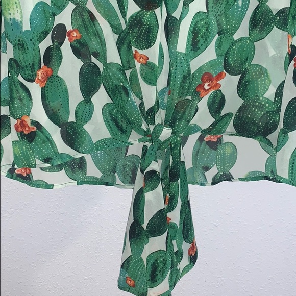 Beautiful L&B Cactus semi sheer Tunic - Picture 6 of 7